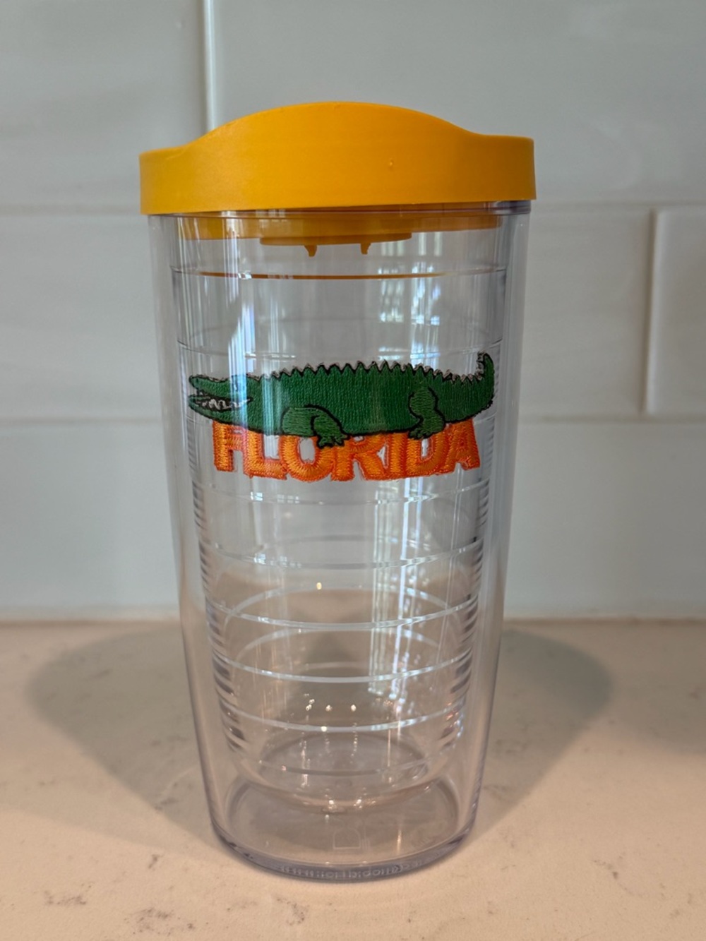 16 oz Tervis Florida Gator Insulated Tumbler with Yellow Lid